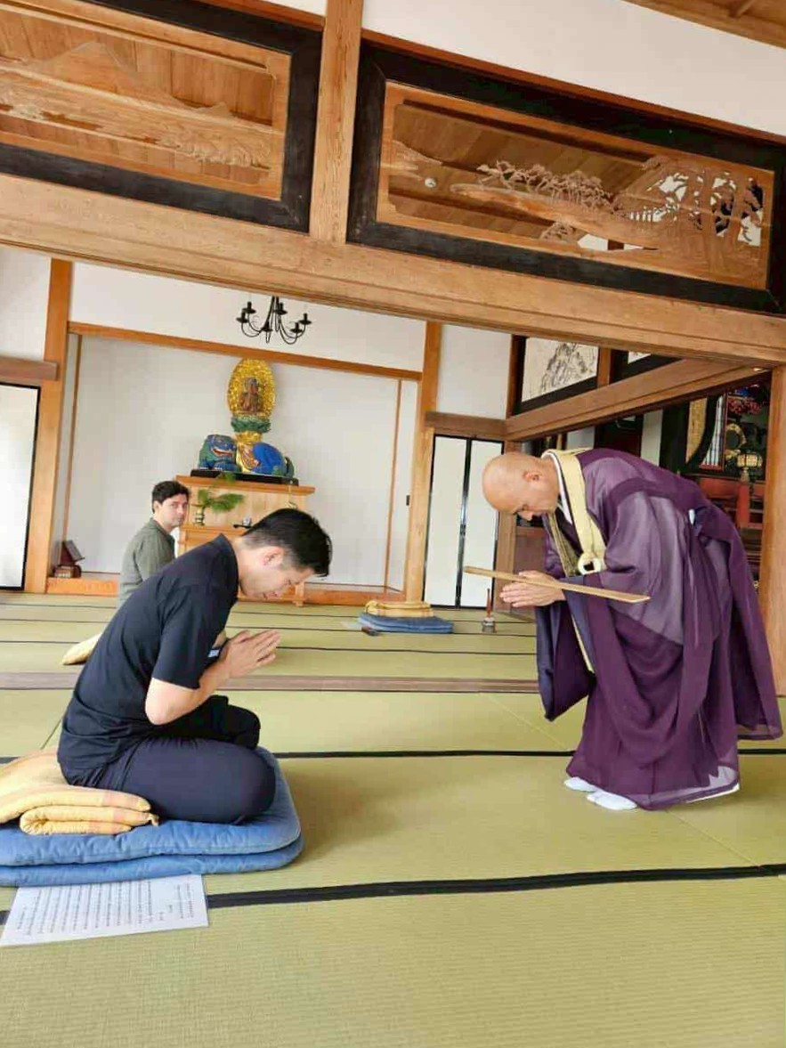 一畑薬師の座禅体験